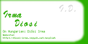 irma diosi business card